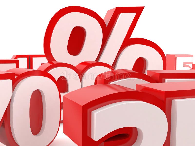 Percent concept vector illustration