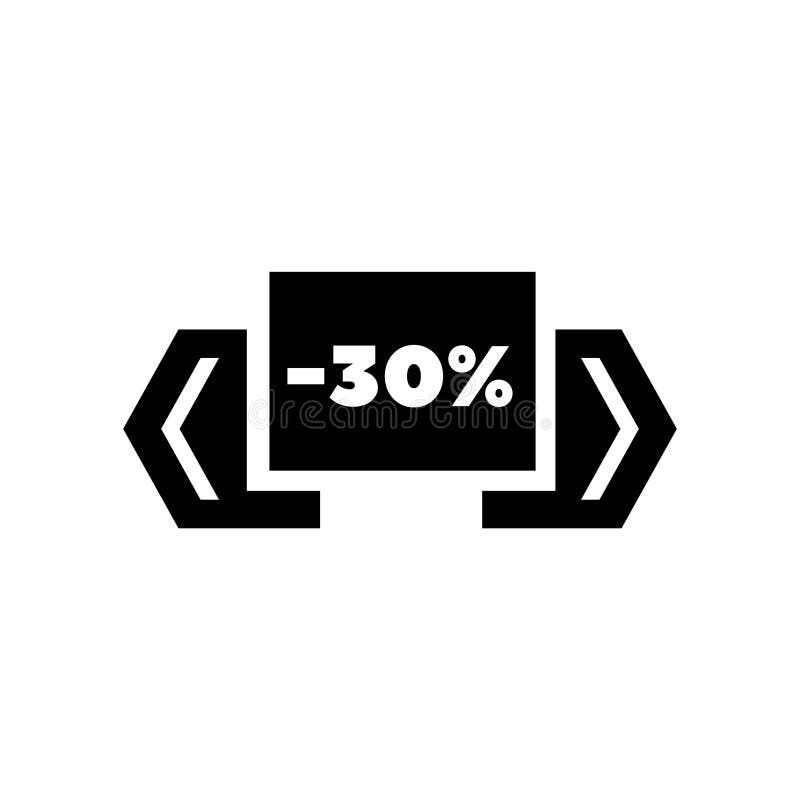 Sale Poster Discount 30% Thirty Percent Off Stock Illustration ...