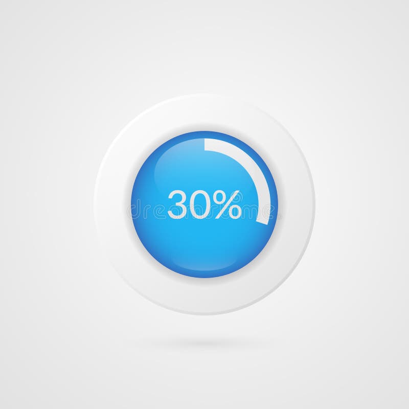 30 percent pie chart. Percentage vector infographics. Thirty Circle diagram isolated symbol. Business illustration icon vector illustration 30 percent pie chart. Percentage vector infographics. Thirty Circle diagram isolated symbol. Business illustration icon vector illustration