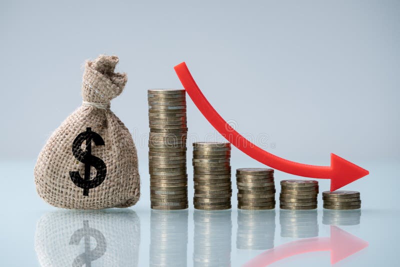 Percent Rate Decrease And Chart Down. Low Tax. Estate decrease stock images, royalty-free photos and pictures