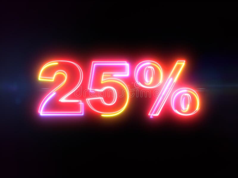 Сток 25. Percent Neon.