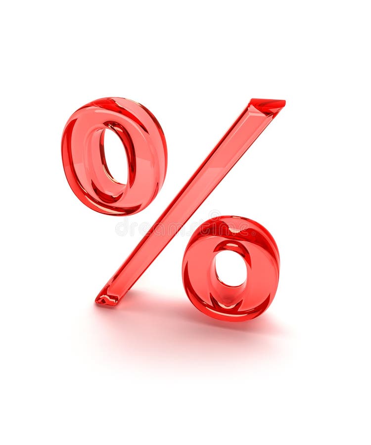 Percent Sign Red Stock Illustration Illustration Of Artist 7784788