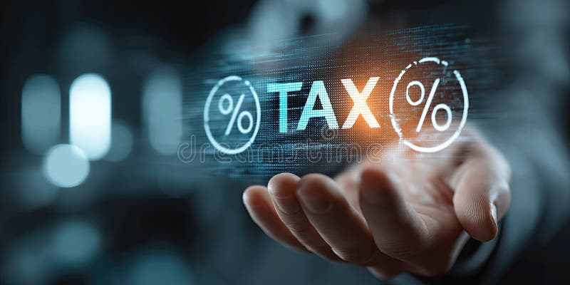 Percentuale di finanziamento delle imprese tecnologie digitali delle mani concetto di economia futuristica royalty illustrazione gratis