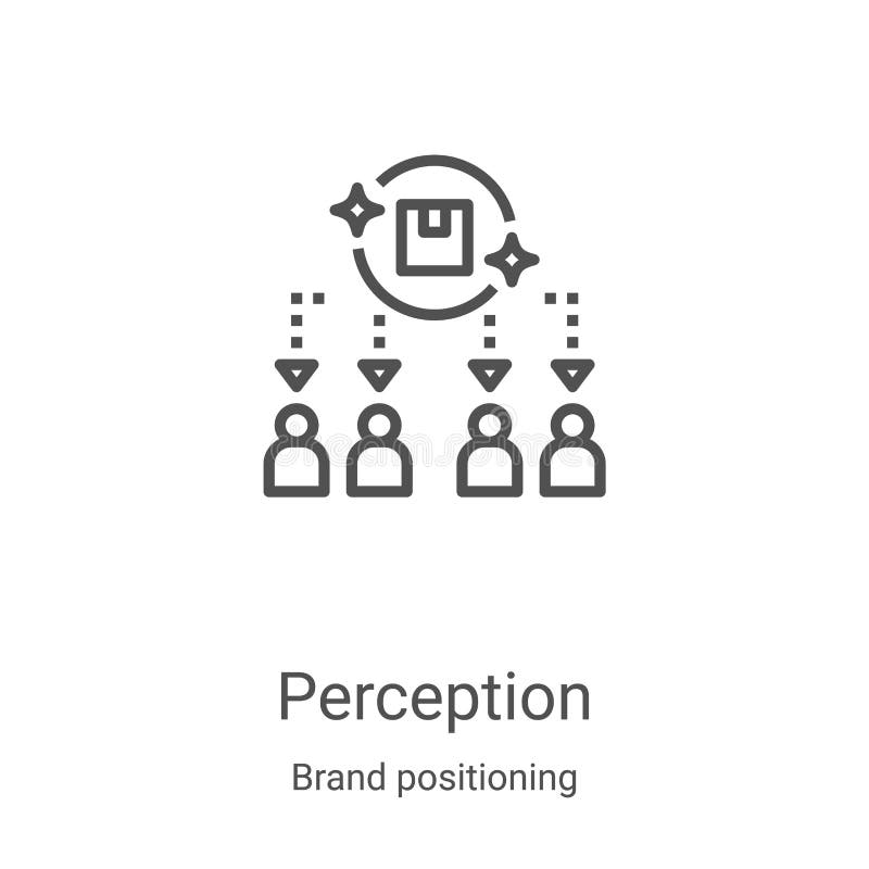 Perception Icon Vector from Brand Positioning Collection 细线感知轮廓图标矢量图 线性