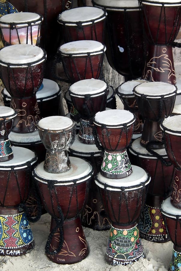 Percussion drums on beach