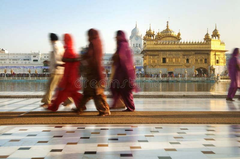 Peregrinos do sikh imagens de stock royalty free Peregrinos do sikh imagens de stock royalty free