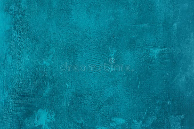 Perete albastru vopsit, scărpinat și despicat. fond de turcoaz texturat abstract. șablon gol stock photography