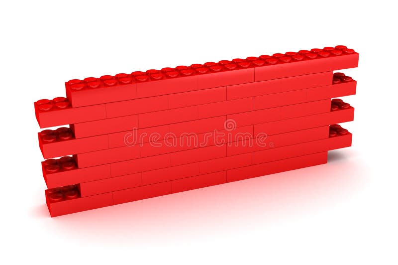 Perete bloc component stock illustration