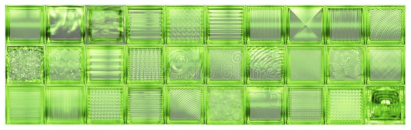 Perete din sticlă verde pentru design interior3D render vector illustration