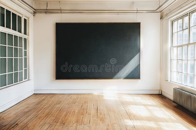 Peretele negru dintr-o cameră goală oferă o mulțime de spațiu pentru copii perfect pentru diverse utilizări creative și profesiona stock photo