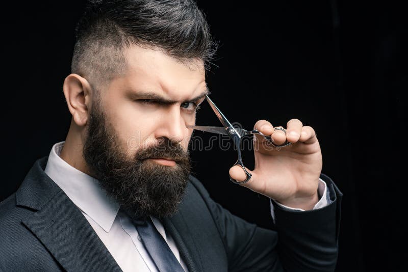 Perfect Beard. Haircuts for Men. Stylish and Hairstyle. Hair Salon and  Barber Vintage. Barber Shop Stock Photo - Image of black, hairdresse:  225122152