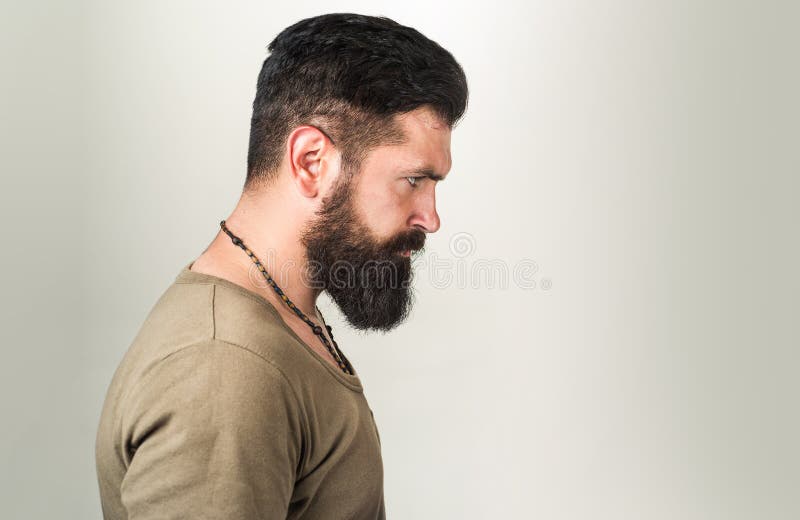 Perfect Long Beard. Close-up of Young Bearded Man Standing Against Gray Background Stock Photo - Image of isolated, hairdo: 168483486 Perfect Long Beard. Close-up of Young Bearded Man Standing Against Gray Background Stock Photo - Image of isolated, hairdo: 168483486