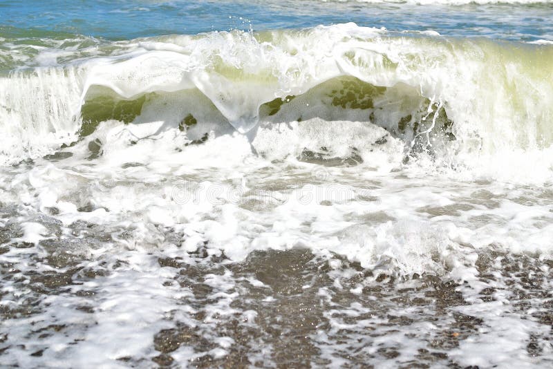 Perfect Mediterranean sea wave stock photography