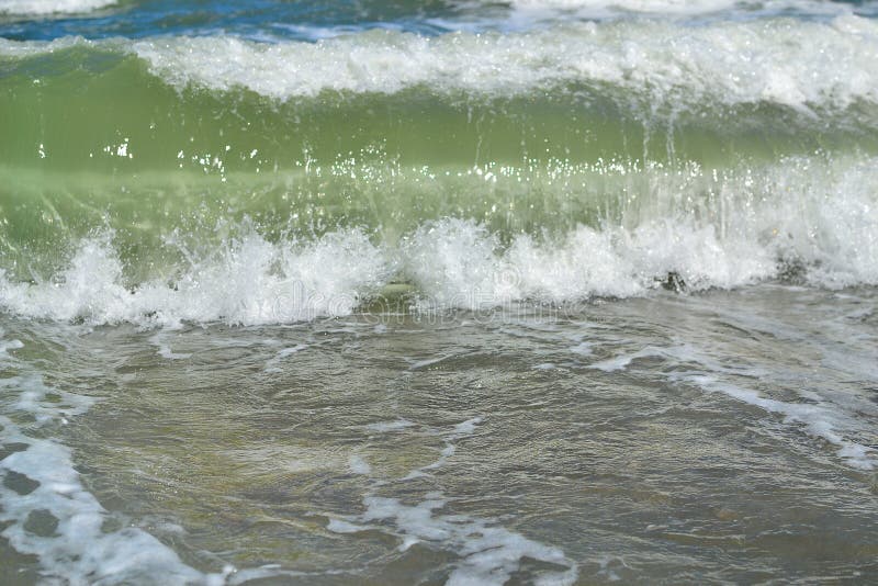 Perfect Mediterranean sea wave stock image
