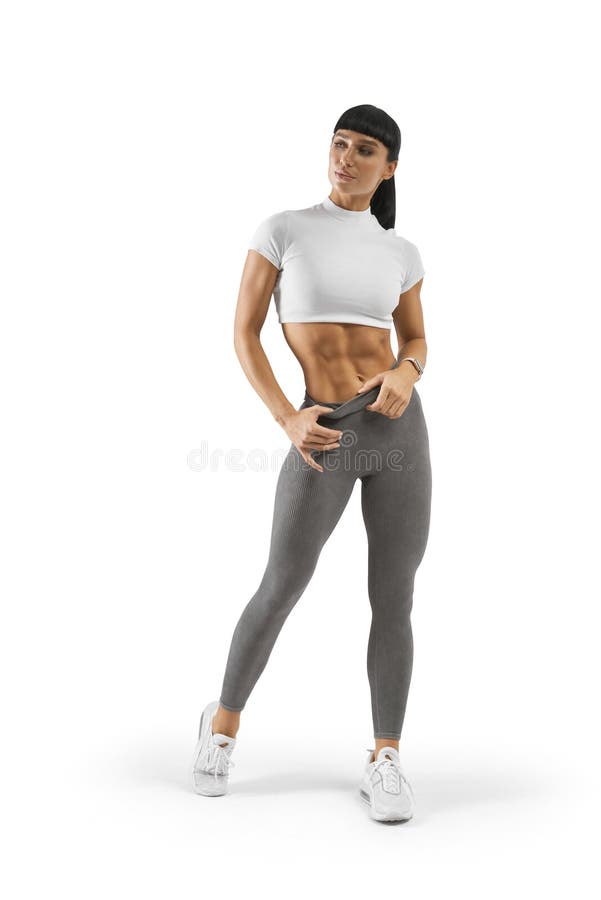 Beautiful fitness female slim tanned body Stock Photo by ©Improvisor  99496774