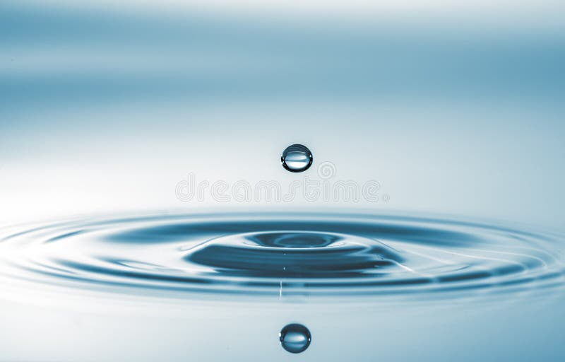Perfect Splash of Water Drop on a Mirror Surface Stock Photo Image of macro, perfect 266417114