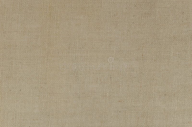 Perfect top view sackcloth texture. Light Beige natural linen fabric for background