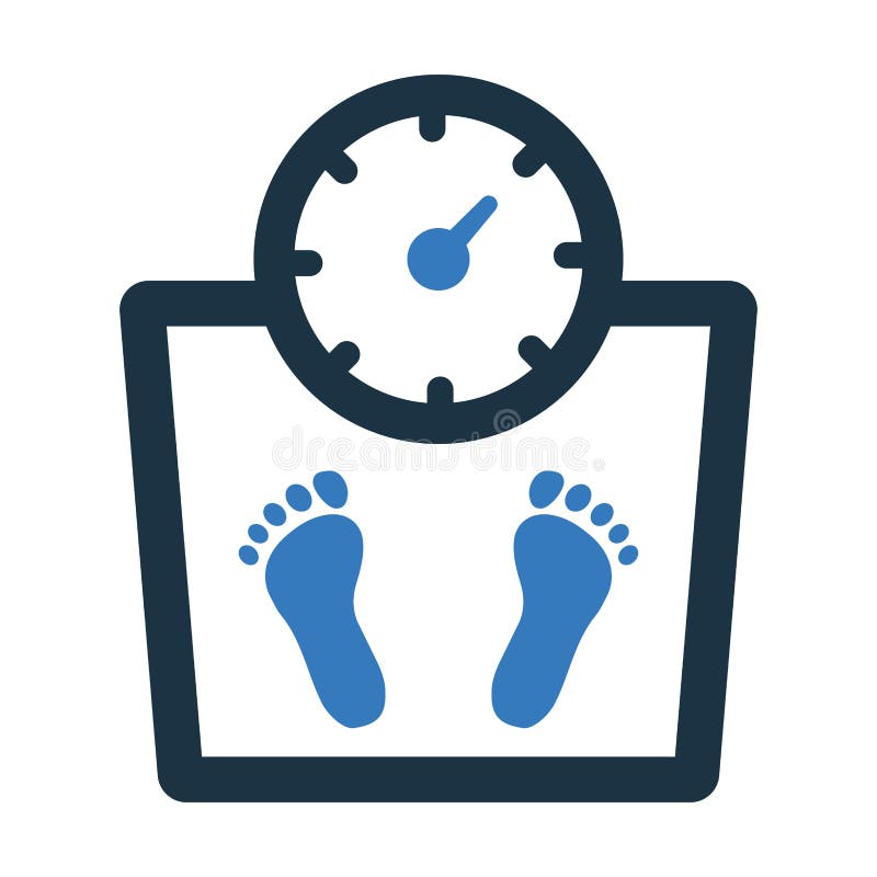 Diet, Scale, Weight Loss Icon. Vector Graphics Stock Vector