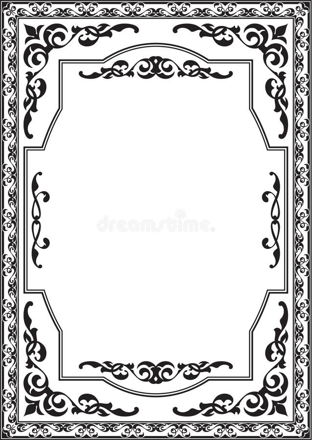Perfect vintage book page stock illustration
