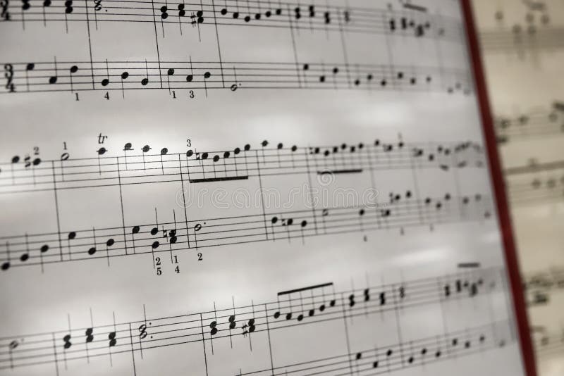 Perfekt romantiskt ark för musikbeteckningssystem av musikbakgrundsvit