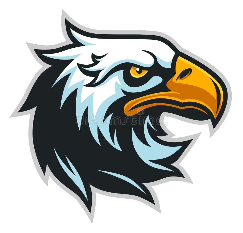 Perfil da cabeça de Eagle simples ilustração stock Perfil da cabeça de Eagle simples ilustração stock