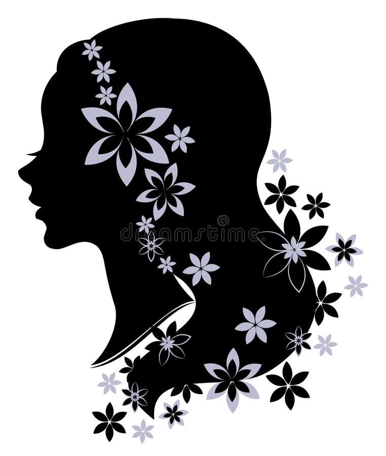 perfil de logotipo kawaii de clipart de desenho vetorial de garota