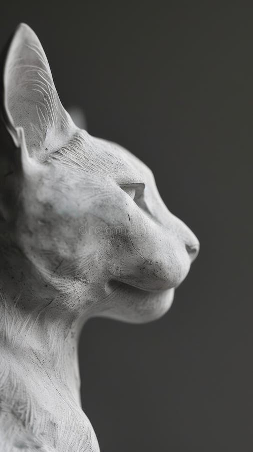 Close-up smoky cat on a gray background ::3 marble statue ::3 --ar 9:16 --quality 0.5 Job ID: 6ecb9e2e-60f0-4ff1-b0da-54b3a72e747b AI generated. Close-up smoky cat on a gray background ::3 marble statue ::3 --ar 9:16 --quality 0.5 Job ID: 6ecb9e2e-60f0-4ff1-b0da-54b3a72e747b AI generated