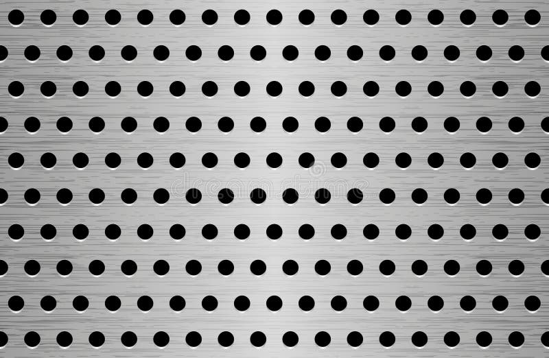 Perforation metal texture royalty free illustration