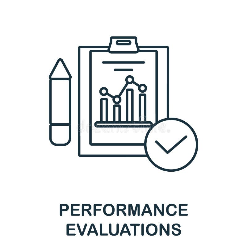 Performance Evaluations Icon. Line Element from Corporate Development