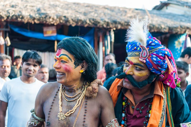 Performers at festive fair