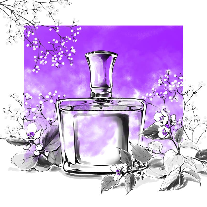 french perfume purple bottle