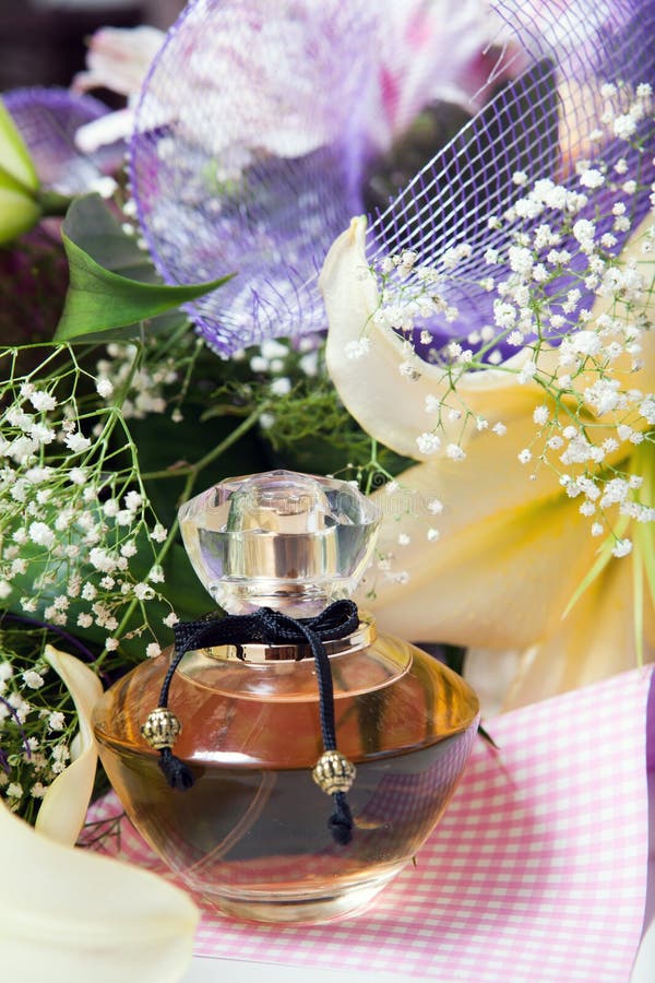 Perfume and flowers stock photo. Image of lifestyle, medicine 31724088