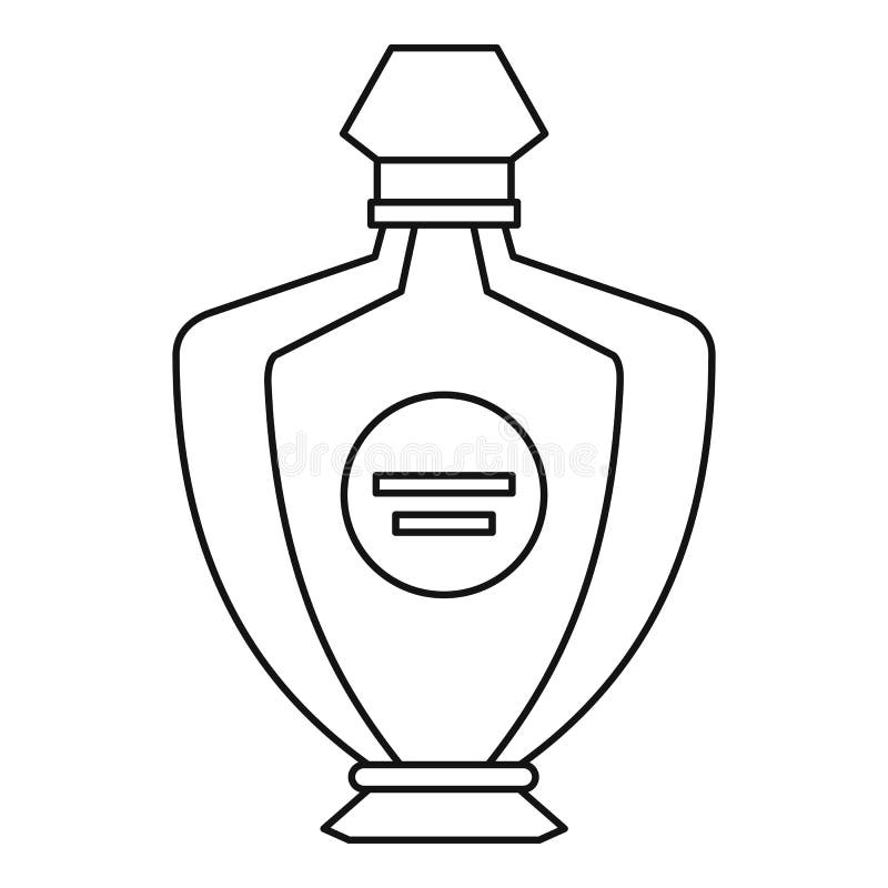 Рисунок флакона духов карандашом