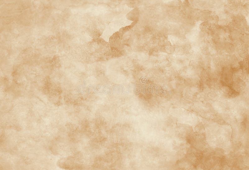 Pergamena di carta marrone di vecchio stampo con idroturo di vintage o macchie di caffè e spruzzatura di inchiostro e dissolvenza immagini stock libere da diritti