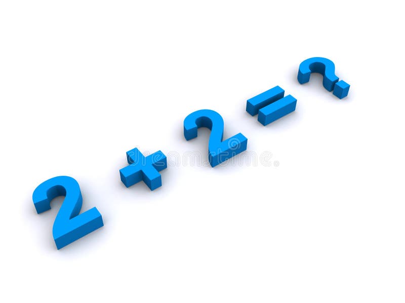 Pergunta fácil da matemática ilustração do vetor Pergunta fácil da matemática ilustração do vetor