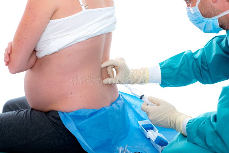Peridural anesthesia by child birth royalty free stock images Peridural anesthesia by child birth royalty free stock images