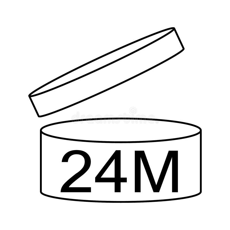 24 Month. Period after opening, PAO symbol, expiration date icon. 629344  Vector Art at Vecteezy