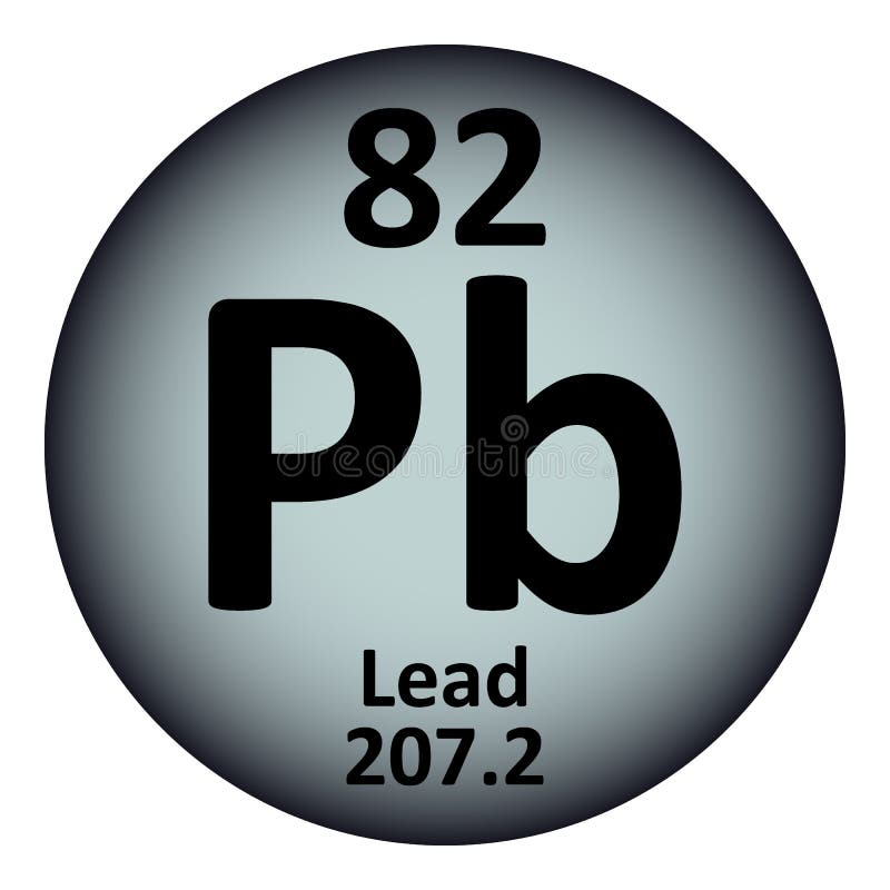 Periodic Table Element Lead Icon. Stock Illustration - Illustration of material,