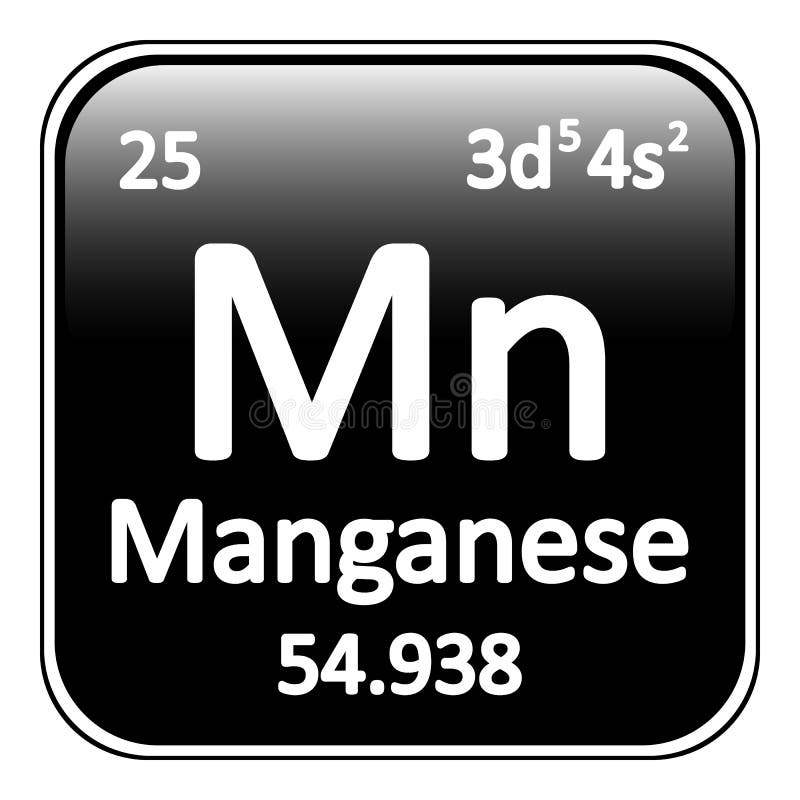 Periodic Table Element Manganese Icon. Stock Illustration Illustration of button, periodic