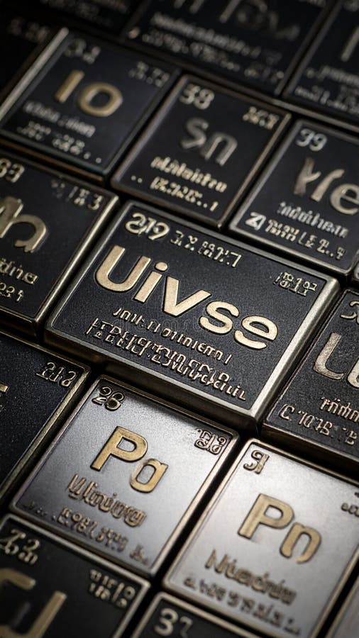 Periodic Table Elements Collection Displaying Chemical Symbols and ...