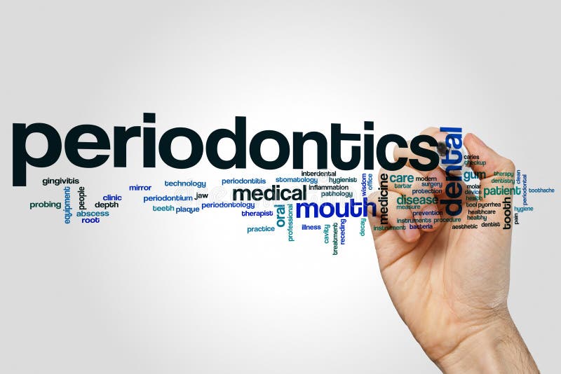 Periodontics word cloud