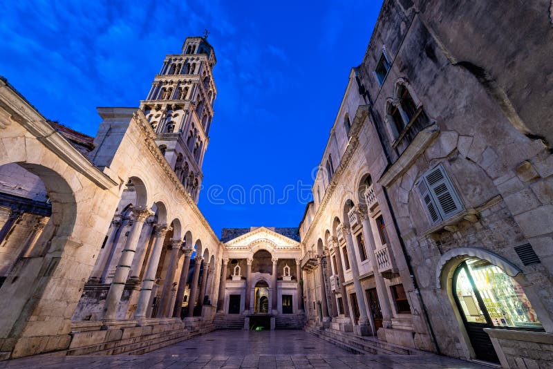 Diocletian`s Palace in Split, Croatia