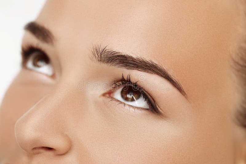 Permanent make up on eyebrows