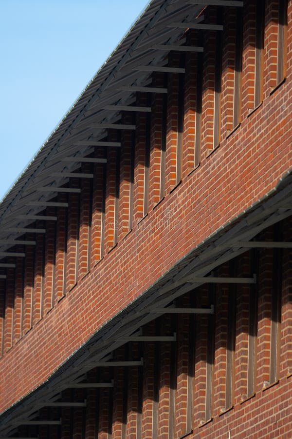 Permanent Sun Shade Outside Office Windows.. Stock Photo Image of cloud, wall 274224020