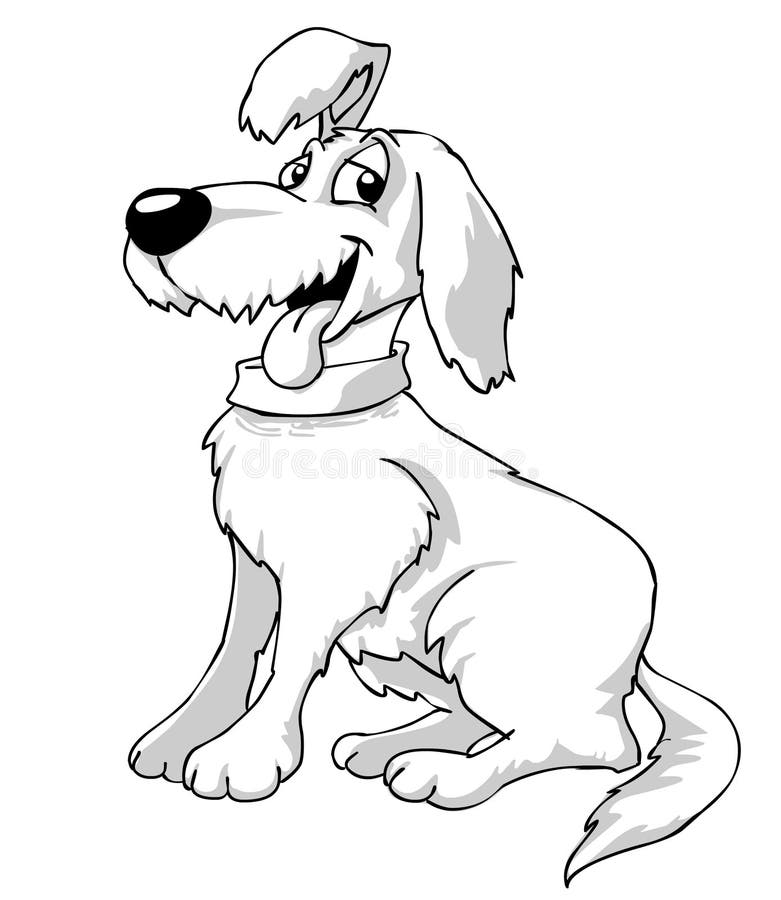 Perro ilustración del vector