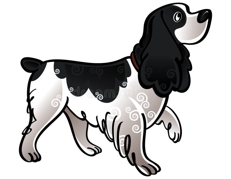 Perro de aguas de cocker ilustración del vector Perro de aguas de cocker ilustración del vector