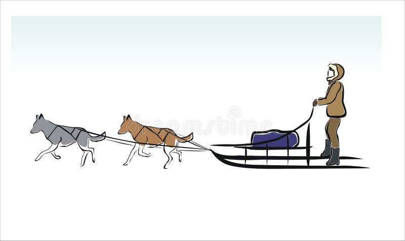 Perros de trineo libre illustration Perros de trineo libre illustration
