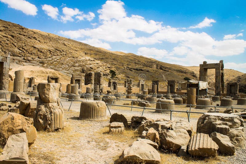 Persepolis fördärvar, Takht-e-Jamshid, Iran arkivfoto Persepolis fördärvar, Takht-e-Jamshid, Iran arkivfoto