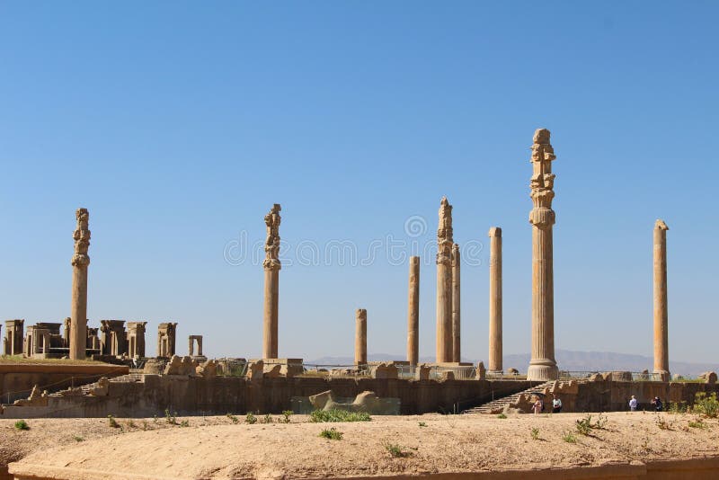 Persepolis, Iran: Ruiny ceremonialny kapitał Achaemenid imperium zdjęcie royalty free Persepolis, Iran: Ruiny ceremonialny kapitał Achaemenid imperium zdjęcie royalty free