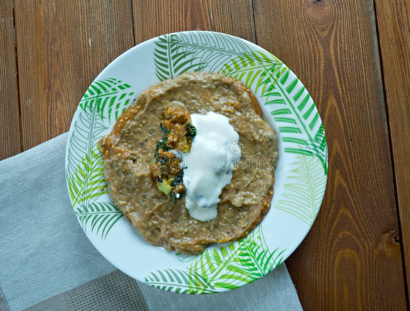 Persian Eggplant Dip stock images